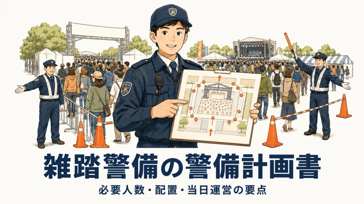 雑踏警備の警備計画書とは?必要人数・配置・当日運営の要点【2026年版】