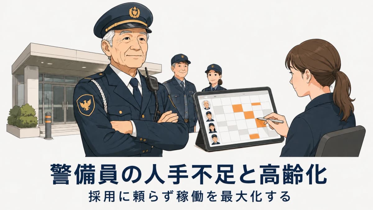 警備員の人手不足はなぜ深刻化するのか|高齢化の実態と中小警備会社の現実的な対策