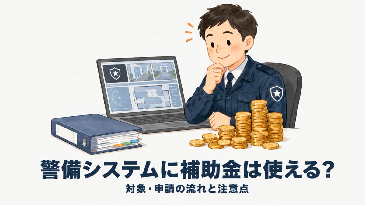 警備システムにIT導入補助金は使える?対象・申請の流れと注意点【2026年版】