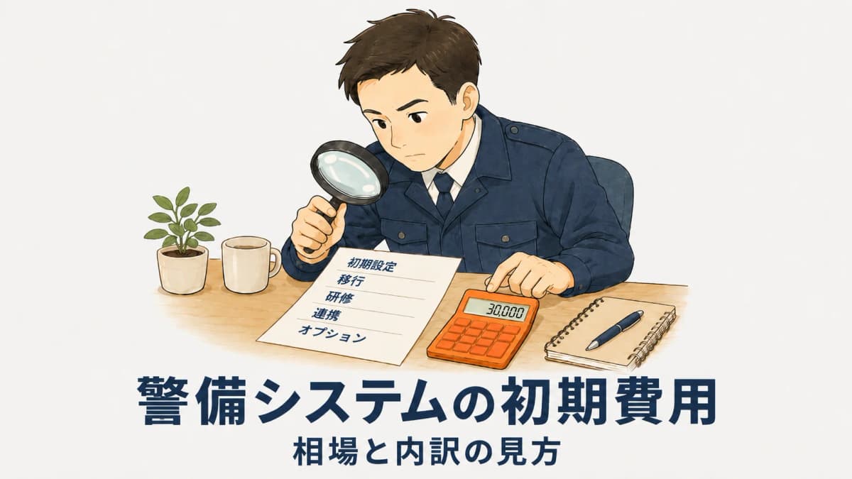 警備システムの初期費用の相場と内訳|高い・安いの分かれ目【2026年版】